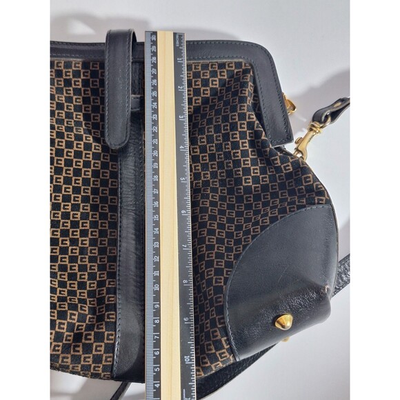 RONORA Vtg Suede Genuine Leather Y2K Shoulder Bag Handbag Purse Made In Italy - Picture 14 of 15